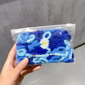 100Pcs Hair Bands for Children Cute Baby Hair Ties Rops Elastic Rubber Band Kids Colorful Nylon Scrunchie Girls Hair Accessories