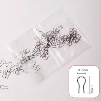 100pcs High Temperature Resistance Hanging Firing Hook Pyrography Wire Tips Wire Pendant S-R Type