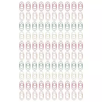 100pcs Large Paper Clips 2in Colorful Slip Resistance Rust Prevention Metallic Cute Paper Clips for