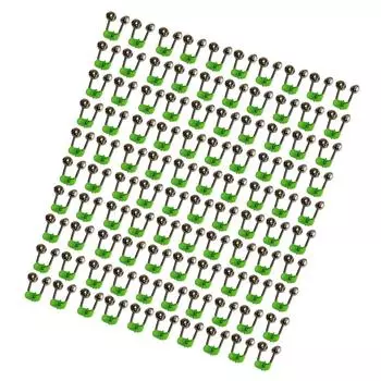 100Pcs Loud Alarm Fishing Rod Indicator Alarm Fishing Rod Bell Rod Clamp Twin Bells Outdoor Fishing Accessories Tools