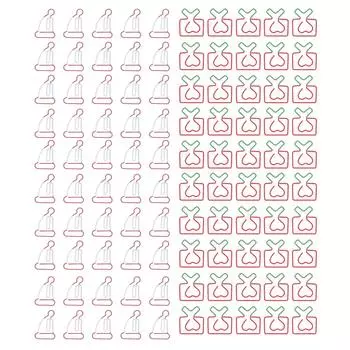 100 шт. металлические скрепки уникальный стиль нержавеющие прочные для классификации файлов для заметок в офисе