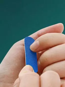 100PCS Mini Double-Sided Sanding Nail File with Matte Finish, Portable Nail File