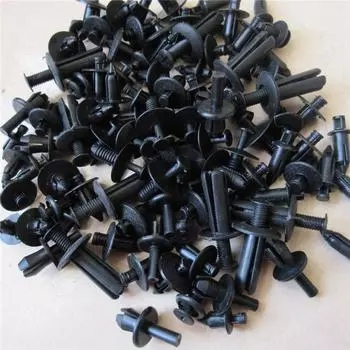 100PCS Mixed Car Bumper Leaf Plate Fender Trunk Screw Rivets Set For All Auto Plastic Fastener Clips