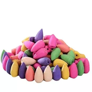 100pcs Natural Backflow Incense Tower Incense Sandalwood Agarwood Indoor Aromatherapy One Size