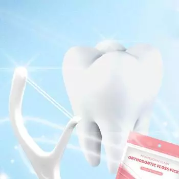 100 шт./упак. ортодонтическая нить для зубной скобы со стальной проволокой для зубной нити для ортодонтических зубов ортодонтическая нить для зубной нити