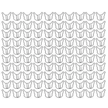 100pcs Paper Clips Slip Resistance Cartoon Cute Lightweight Paperclips for Office School Daily