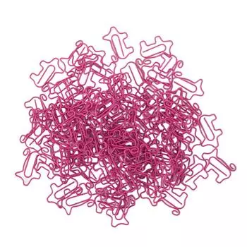 100pcs Piglet Paper Clips Lovely Fun Paper Clips Skid Resistant Plated Metal Bookmark Clips for Home