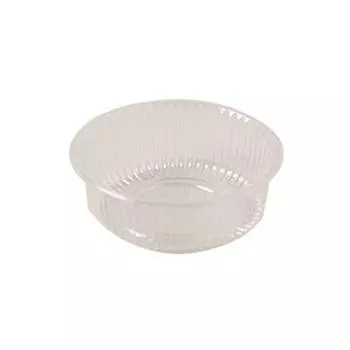 100pcs Plastic Pastry Packaging Boxes Round Moon Cake Holder Mooncake Inner Tray Bakery 6.5cm