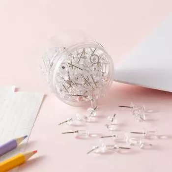 100PCS Plastic Pushpin Thumbtack Wall Cards Photos Thumb Tacks Pins Board Tacks Push Pins DIY Tool B