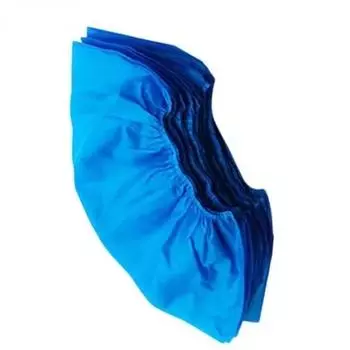 100PCS Shoes Cover Disposable High Quality Dustproof and Anti Slip Non Woven Fabric Shoe Cover Household Cleaning Product 100PCS 300g синий