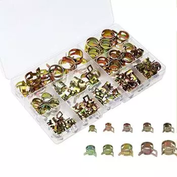 100Pcs Spring Driven Car Truck Spring Clips Low Pressure Water Pipe Fastener Metalworking 100pcs