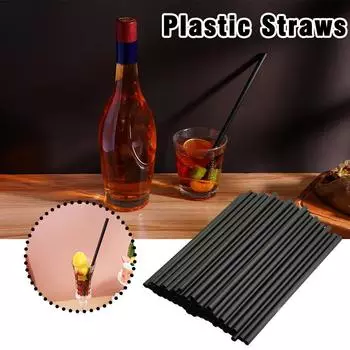 100pcs Straws Disposable Smoothie Straws Are Suitable For Pearl Milk Tea Drinks Wedding Birthday Party Bar Drink Accessories