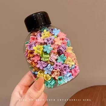 100пес/банка девочка детская челка и инструмент для создания небрежных прядей коготь для захвата волос детский маленький мини-зажим для волос аксессуар для захвата волос Size fits all