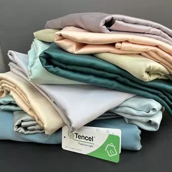 100s Lanjing Sky Silk односпальная простыня однотонная однотонная шелковая гладкая простыня для сна на открытом воздухе для летнего дома 90x190 20cm