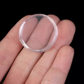 100шт 27 мм держатель для монет капсульный футляр для хранения витрина круглые витрины