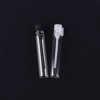 100шт 2 мл флакон духов-капельницы эфирное масло пустая бутылка портативный контейнер чёрный