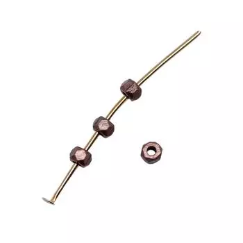 100шт Бусины-разделители Бусины Цвет Античная Медь Цинковый Сплав 3X3мм