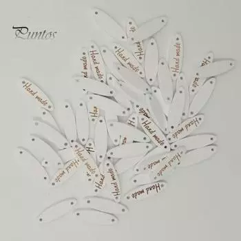 100шт деревянные пуговицы ручной работы с буквенным принтом для DIY шитья декор для скрапбука