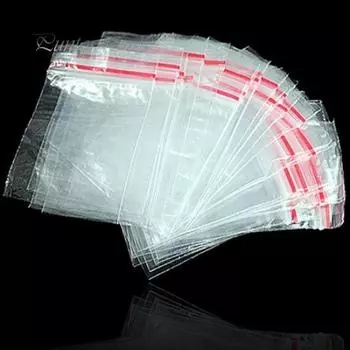 100шт мини-многоразовые прозрачные портативные сумки для хранения мелких предметов