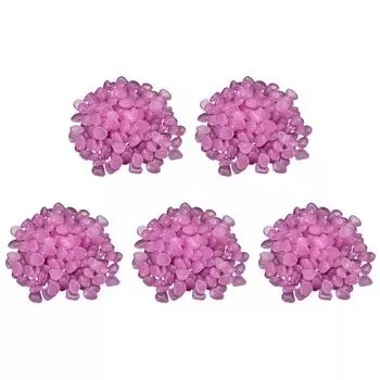 100шт многоразовые светящиеся в темноте гальки для наружного ландшафтного дизайна (фиолетовый)