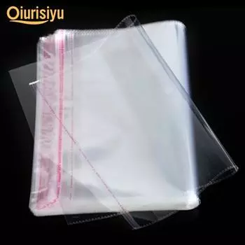 100шт прозрачные самоклеящиеся герметичные пластиковые пакеты 6*8cm