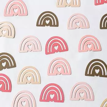 100шт Радужная бумага конфетти стол разбрасывать детский душ день рождения свадьба декор