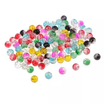100шт стеклянные круглые бусины-разделители 8 см для изготовления ювелирных изделий as described