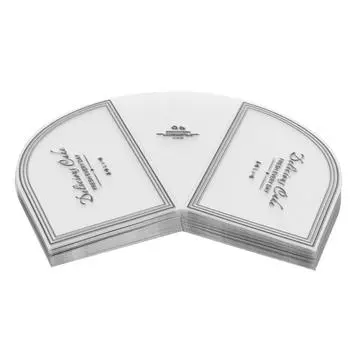 100шт треугольный воротник для торта прозрачный мусс окружающий край упаковка поднос для торта декор