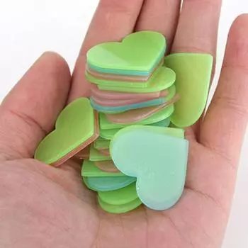 100шт в форме сердца детская комната флуоресцентные наклейки на стену для спальни декор