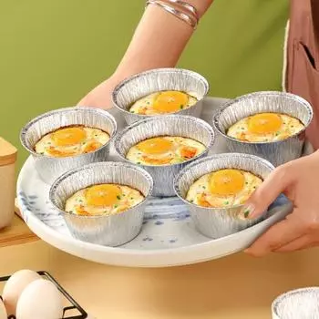 100шт Яйцо Терпкая чашка Термостойкий DIY Пищевой класс Надежный прозрачный текстура Эффективный контейнер для барбекю на открытом воздухе S