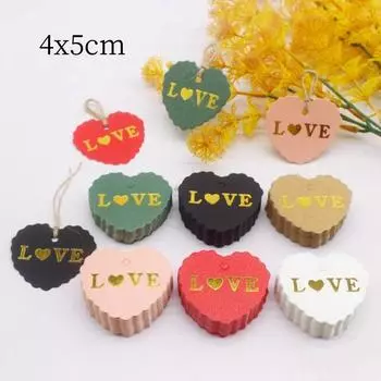 100TAG20MSTRING 4x5 см этикетка для поделок/выпечки/конфет