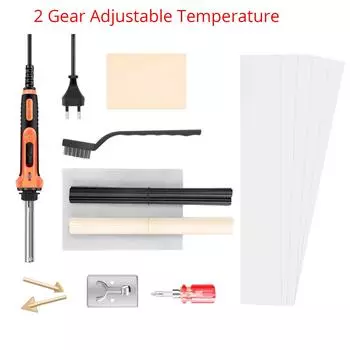 100W Temperature Control Plastic Welding Kit PVC Soldering Iron Gun Car Bumper Repair Tool Fast Heating Plastic Welder 220V