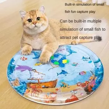 100X100 см коврик для инъекций воды для домашних животных, ледяной коврик, летнее гнездо для домашних животных, гнездо для кошек, гнездо для собак, большой размер, забавная охлаждающая универсальная кровать для кошек и собак