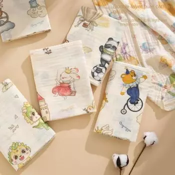 100x110 см Упаковка Одинарный Тип А Чистый Хлопок Летнее Тонкое Двухслойное Марлевое Банное Полотенце Чистый Хлопок Одеяло Для Новорожденных