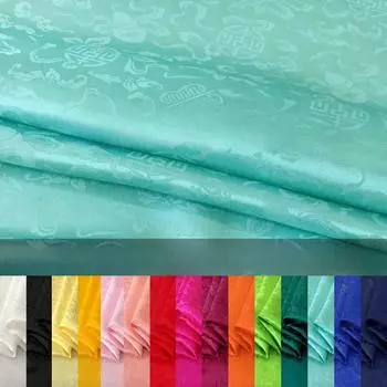 100x114 см жаккардовая шелковая ткань на метр для платья ципао брюки юбка рубашка ткань для самостоятельного шитья мягкая гладкая удобная тыква 100x114cm