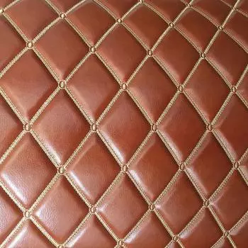 100x135 см плотная искусственная кожа ткань губка стеганая вышитая искусственная кожа ткань для обивки мебели салона автомобиля