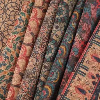 100x135 см пробковая набивная ткань искусственная кожа водонепроницаемая цветная мягкая пробковая ткань диван автомобиль сумка мебель декор своими руками швейные изделия ремесла 100cmx135cm