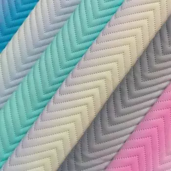100x138 см цветная искусственная кожа градиент полиэстер волнистая ткань модный багаж косметичка износостойкие дышащие ткани