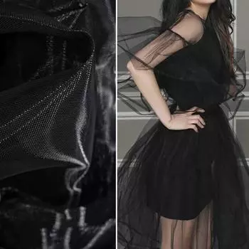 100x140 см пряжа ткань декоративная ткань жесткая тюль сетка ткань для DIY свадебное платье юбка по метру полиэстер жесткая сетка 100x140cm белый