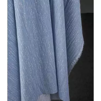 100x140 см жаккардовая хлопковая льняная ткань с точками, микроплиссированная 3D-линейная графика, полуюбка, куртка, дизайн одежды, сделай сам, ткань для шитья 100x140cm синий