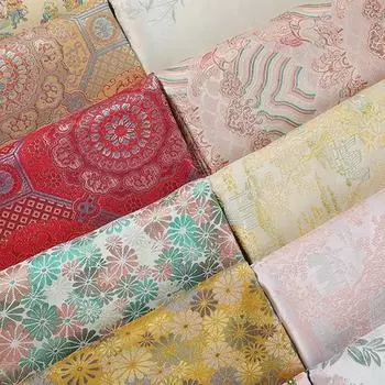 100x145 см 3D рельефная дамасская ткань парча жаккардовый цветочный узор ткань сделай сам сшить новое китайское платье чонсам одежда ханьфу 100x145cm