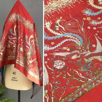 100x148 см тканая парча драпировка твердая лошадь лицо юбка ткань полуюбка брюки ткань одежда швейная ткань на метры материал 100x148cm красный