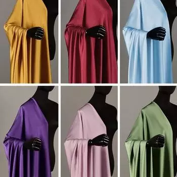 100x150 см глянцевый атласный креп ткань складки весна и лето тонкий плиссированный шифон от кутюр платья рубашки ткани 100x150cm