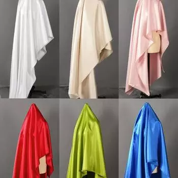 100x150 см плотная гладкая светоотражающая имитация шелка платье дизайнерская одежда швейная ткань материал своими руками блестящая атласная ткань 100x150cm