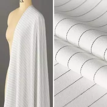 100x150 см полосатая саржевая ткань эластичный полиэстер женский костюм униформа платье рубашка юбка ткань DIY материал ручной работы 100x150cm