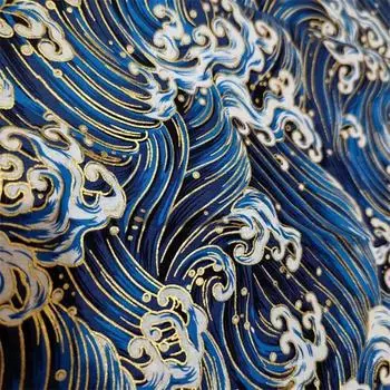 100x150 см японская ткань чистый хлопок бронзирование для одежды юбки брюки своими руками шитье мультяшный цветочный принт декоративный текстиль 100x150cm