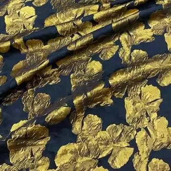 100x155 см жаккардовая масляная живопись в стиле желтого цветка ткань французский стиль платье рубашка сумка декоративная швейная ткань 100x155cm