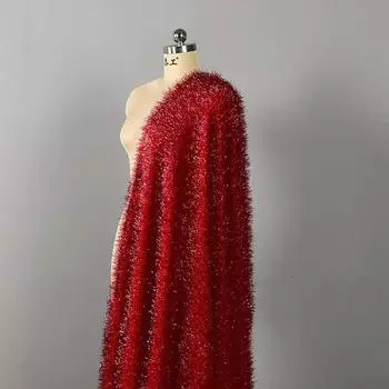 100x160 см сверкающая яркая шелковая плюшевая ткань платье сценический фон ткань дизайнерская одежда своими руками швейная ткань полиэстер материал 100x160cm белый