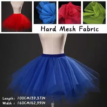100x160 см Жесткая Тюль Ткань Нейлон Жесткая Сетчатая Ткань Жесткая Сетчатая Ткань Для Самостоятельного Шитья Свадебного Платья Сценический Материал Юбки 100x160cm