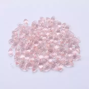 100x хрустальные граненые бусины, подвески, просверленные своими руками, прозрачные розовый